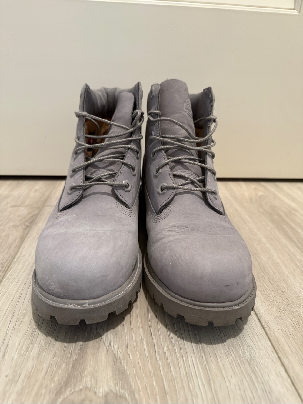 Kid’s Gray Timberland Waterproof Boots SIZE 6.5 equivalent to women’s size 8